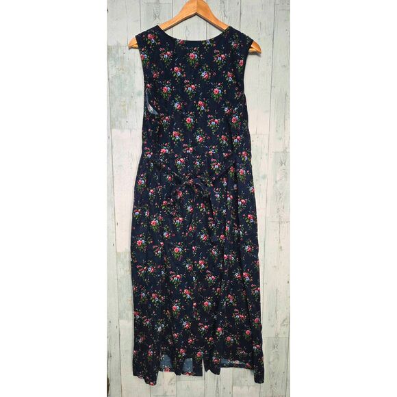 The Vermont Country Store Floral Corduroy Cotton Jumper Pinafore Dress Sz. 2X - Picture 4 of 7